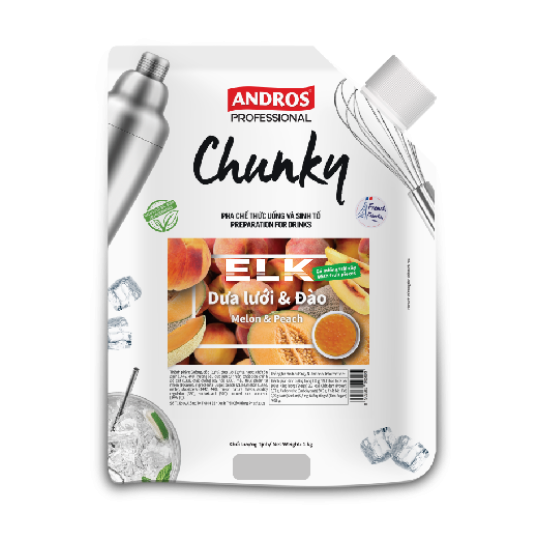 Mứt Andros Chunky Dưa Lưới & Đào