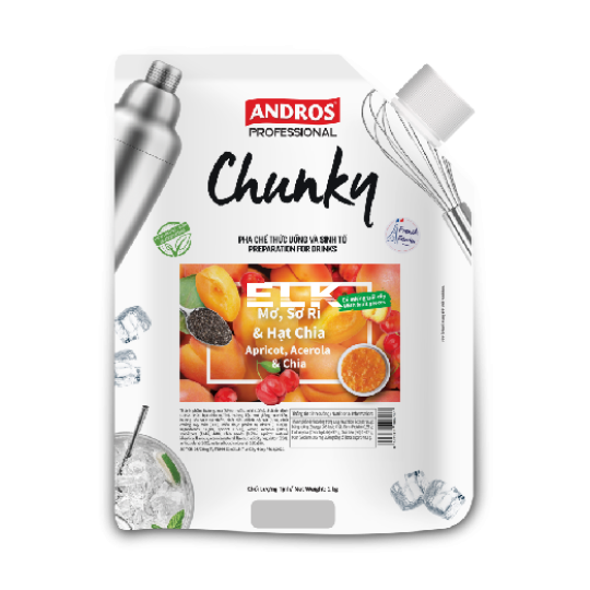 Mứt Andros Chunky Mơ Sơ Ri & Hạt Chia