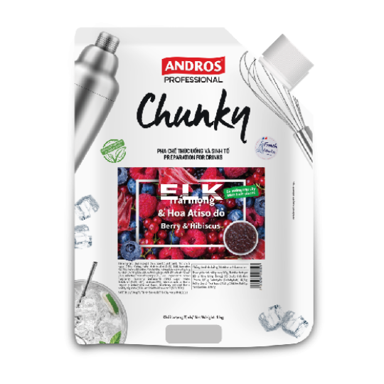 Mứt Andros Chunky Trái Mọng & Hoa Atiso Đỏ