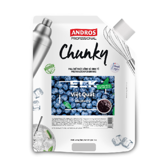 Mứt Andros Chunky Việt Quất